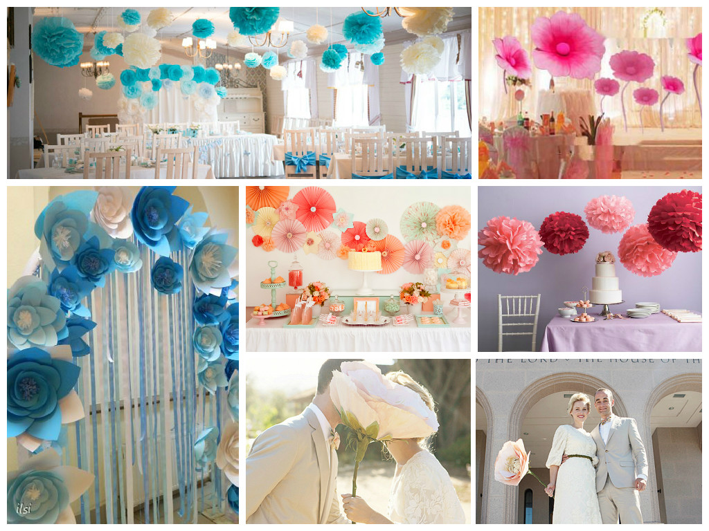 Свадебное оформление бумажными цветами в Москве, цена услуги | Fleur Artdan